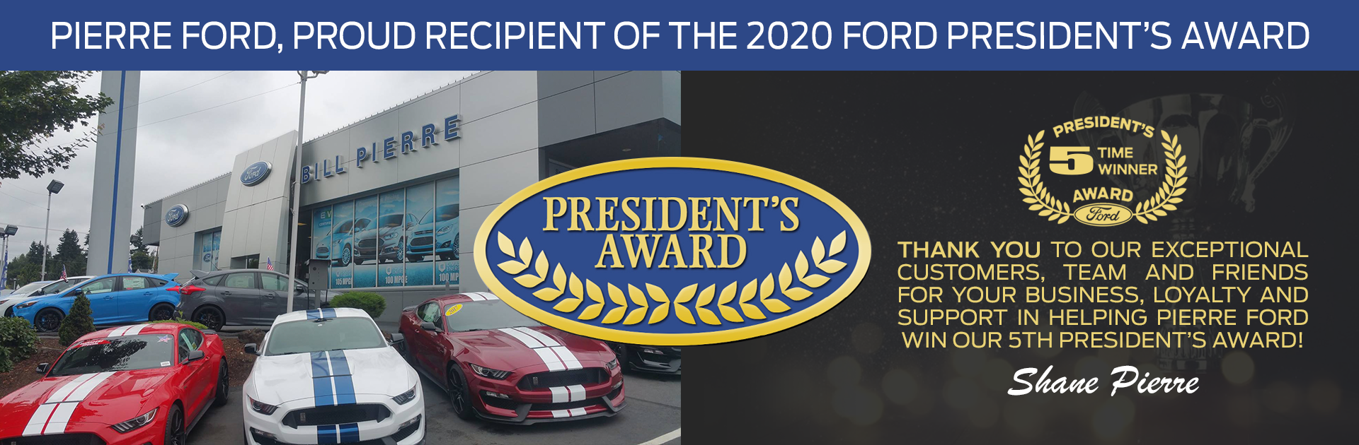 2020 Ford President's Award Winner